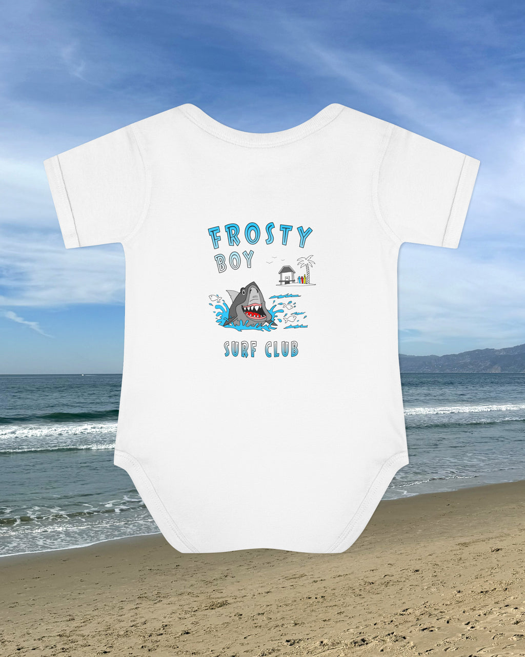 Sharks Up Baby Bodysuit